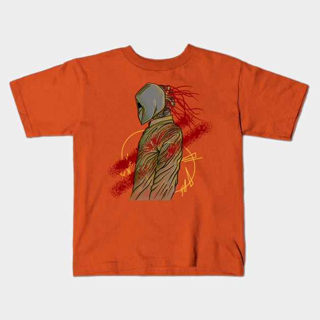 Welder Mask Kids T-Shirt by damnoverload